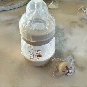 MAM Easy Start Anti-Colic Baby Bottle & Pacifier Cream NEW